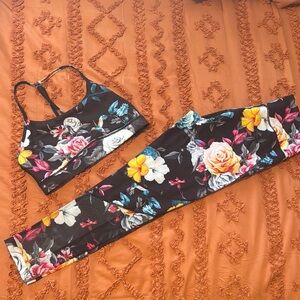 Floral Print Women's Intimates Set